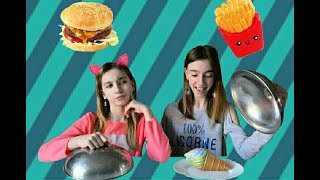 Real Food VS Squishy Food CHALLENGE [upl. by Halli]