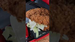 How to make pork cutlet tonkatsu sandwich🤯 [upl. by Ellevehc]