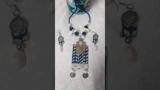 handmade diy jewellery trending song fabric jewelry [upl. by Ecyar]