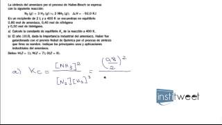 Ejercicio resuelto síntesis del amoniaco bachiller [upl. by Filipe]