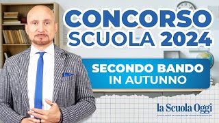 Concorso Scuola 2024 Bando in Autunno 24694 Posti Disponibili [upl. by Aikehs]