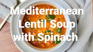 Mediterranean Lentil Soup  Healthy Delicious amp Ready in Less than 30 Minutes  The Casual Foodist [upl. by Aem]