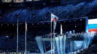 Russian National Anthem at Vancouver 2010 Olympics  Closing Ceremonies [upl. by Llehsal]