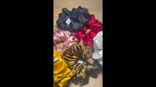 Small Medium Large Extra Large Scrunchies wwwgirlschoiceco for order diyscrunchies diy sewing [upl. by Launamme]