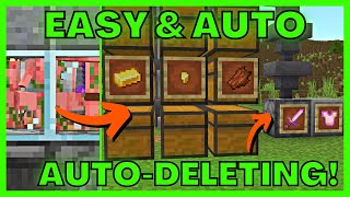 EASY MINECRAFT 121 Gold Farm ITEM SORTER  STORAGE SYSTEM for Bedrock amp Java Edition [upl. by Revorg]