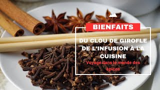 Les bienfaits du clou de girofle  Infusion et en Cuisine [upl. by Elrebmik]