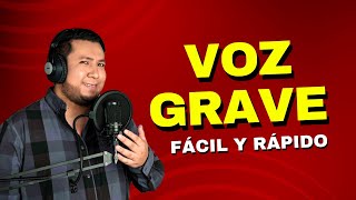 ¿Cómo tener VOZ MÁS GRAVE Mejora tu voz al hablar🎤 [upl. by Notrom]