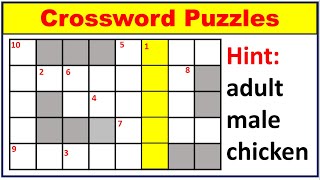 easy crossword puzzles for beginners crossword puzzle english vocabularypuzzle question and answer [upl. by Atiroc674]