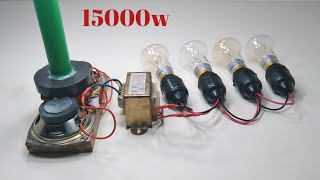 How To Get Free Energy Generator With 220v 15000w From Speaker Magnet Into Transformer Copper Wire [upl. by Cira805]