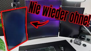 Das BESTE Monitor Setup Monitor vertikal aufstellen  Pivot Funktion nutzen  Deutsch [upl. by Taffy671]