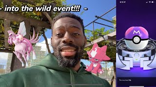 Masterball shines hatched and origin forms Into the wild Pokémon go event [upl. by Dillon]