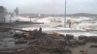 Dalhousie NB Storm Surge [upl. by Antonetta]