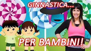 GINNASTICA PER BAMBINI NELLA FAVOLA DI HANSEL E GRETEL  Attività motoria per bambini da fare a casa [upl. by Redan]