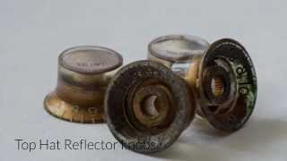 59 Parts Hand Aged Gibson Top Hat Reflector knobs [upl. by Noivart311]