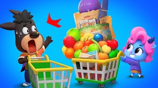 Grocery Store Shopping  Police Cartoon  Educational  Kids Cartoon  Sheriff Labrador  BabyBus [upl. by Godard86]