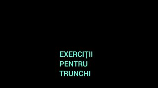 EXERCITII PENTRU TRUNCHI [upl. by Treacy]