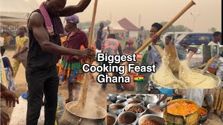 the Largest Cooking Festival in Ghana West Africa  Traditional Dishes [upl. by Varden]