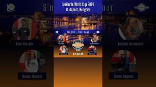 Crokinole World Cup 2024  Singles Final Four OVERVIEW crokinole shorts singles [upl. by Conant]