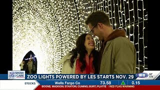 Zoo Lights Powered by LES starts Nov 29 [upl. by Donaghue]