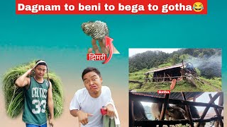 घुमाउरो यात्रा😂 Dagnam to beni to bega to gotha😄 [upl. by Onifur]