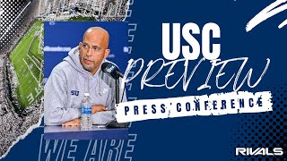 James Franklin previews upcoming USC game  PennState Nittany Lions Football [upl. by Dnomzed]