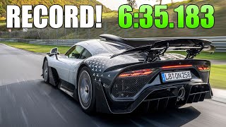 MercedesAMG One Breaks Nürburgring Lap Record  635183 [upl. by Silverstein365]