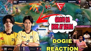 DOGIE REACTION FNOP vs FALCONS  GAME 1  UPPER BRACKET  Mr Anonymous Vlog [upl. by Eidoj645]