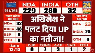 Election Results 2024 Akhilesh Yadav ने UP में पलट दिया चुनावी नतीजा  News24 LIVE  Hindi News [upl. by Amice]