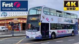 First Bus Manchester 350 Oldham to AshtonunderLyne via Uppermill amp Micklehurst ADL Enviro400 [upl. by Suoicserp362]