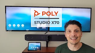 Poly Studio X70  Unboxing Device Overview Room Setup amp Video AI Modes Demo [upl. by Aihsekram224]