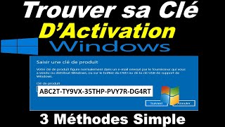 COMMENT TROUVER SA CLÉ DACTIVATION WINDOWS 10 [upl. by Ahsekal]