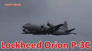 Bundeswehr Lockheed Orion P3C 6003 low approach [upl. by Deena]