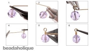 How to Make a Wrapped Wire Loop for Jewelry Making [upl. by Soraya]