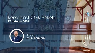 CGK Pekela  Middagdienst van 27 oktober 2024 [upl. by Ytirahs]