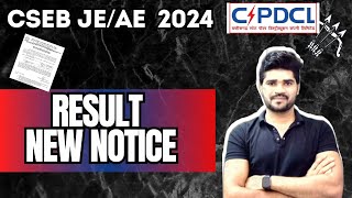 CSEB JEAE 2024 RESULT NOTICE  CSEB JE 2024  CSEB Result  CSPDCL  Lokesh sir [upl. by Aretahs]