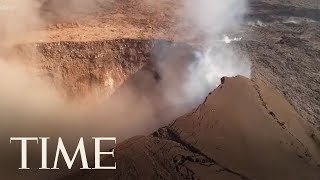 Aerial Views Of Hawaiis Kilauea Volcano Eruption  TIME [upl. by Akehs]