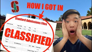 REVIEWING MY STANFORD ADMISSIONS FILES Admissions files and full application RELEASED [upl. by Uta640]