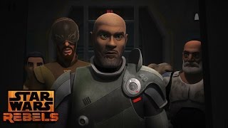 Star Wars Rebels Saw Vs Ezra Rex amp Klik klak [upl. by Hcirdla941]