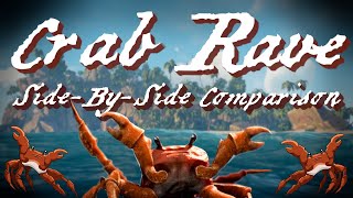 CRAB RAVE IN SOT  SidebySide Comparison  Sea of Thieves [upl. by Mccafferty]