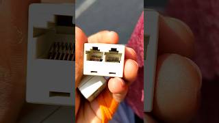 Rj45 12 connector shorts short trending wifi internet video shortvideo opticalfiber [upl. by Mufinella186]