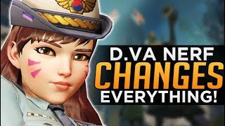 Overwatch DVa Nerf Changes EVERYTHING  NEW Patch META [upl. by Firehs270]