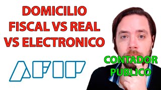 QUE ES DOMICILIO FISCAL ELECTRONICO AFIP 🤔 DOMICILIO FISCAL Y REAL AFIP ARGENTINA 2022 [upl. by Hairu]