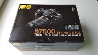 Nikon D7500 Unboxing amp whats inside the box in 4K [upl. by Seale]