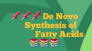 De Novo Synthesis of Fatty Acids fattyacidsynthesis fattyacids lipidmetabolism fattyacid [upl. by Eberle]