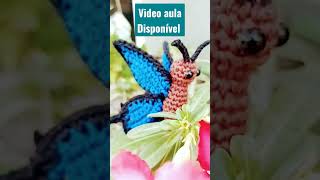 BORBOLETA DE AMIGURUMI CHAVEIRO BUTTERFLY CROCHET DIY [upl. by Peih815]