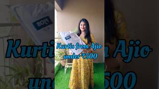 Ajio kurti haulshorts ajio ajiokurtiunder500 ajiolowbudgetkurtis ajiohaul ajiofestivekurtihaul [upl. by Caldeira185]