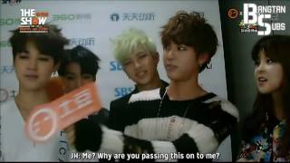 BTS Jin and V speaking Chinese [upl. by Terza]