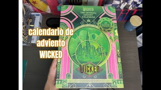 Unboxing WICKED MOVIE Calendario de adviento Glenda Elphaba  Ariana Grande Cynthia Erivo [upl. by Nerw]