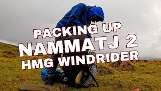 Packing Hilleberg Nammatj 2 and HMG Windrider 70 wild camp Dartmoor Part 3 [upl. by Wimsatt293]