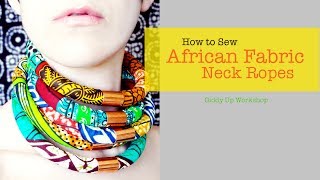 Fashion DIY African Necklace Neck Ropes [upl. by Ynetruoc]